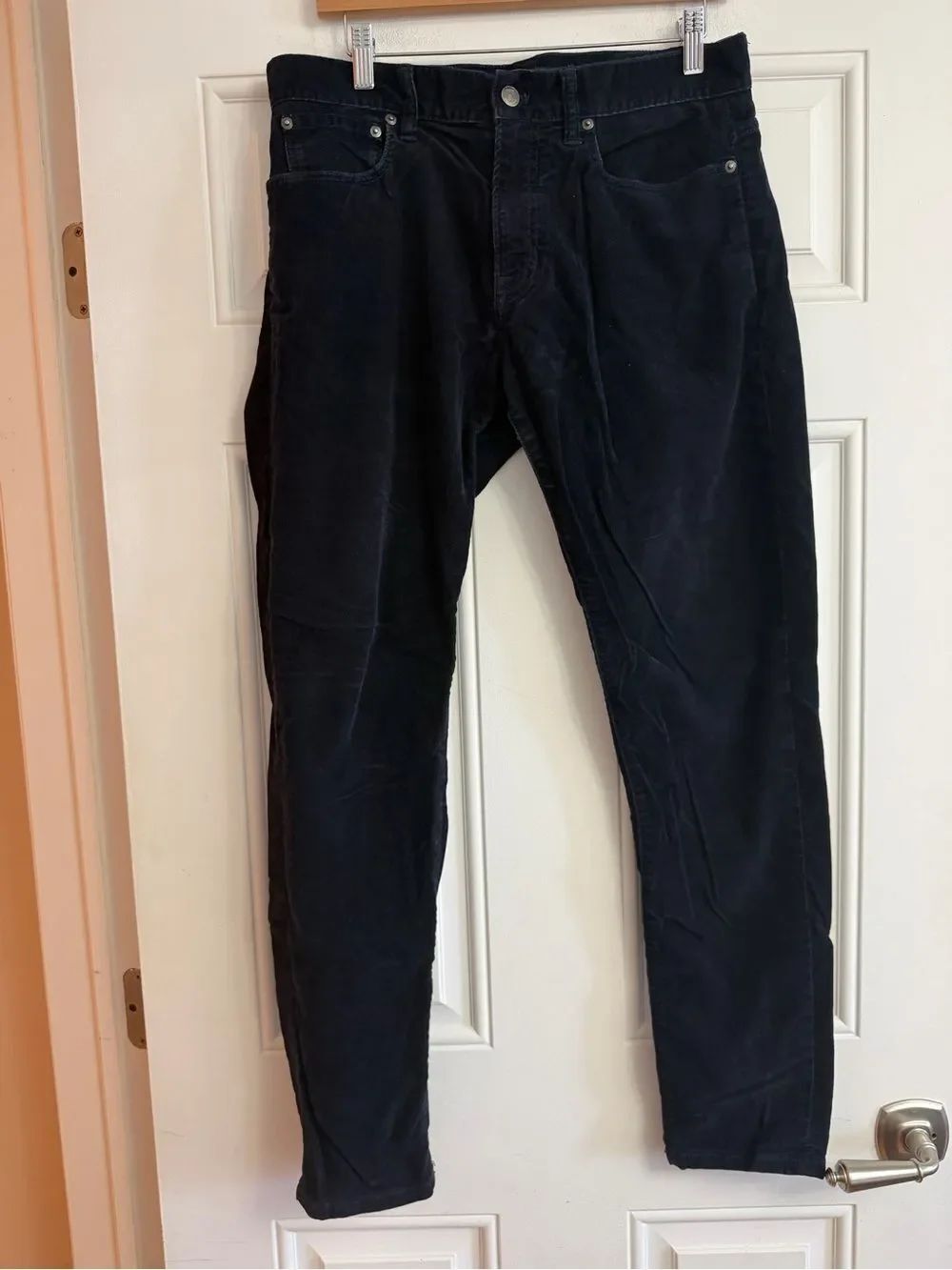 Club Monaco navy velvet pants size 32